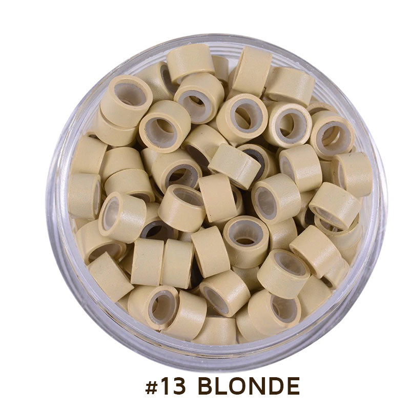 Micro Beads 5mm Silicone Lined for Hair Extensions 500 Pcs