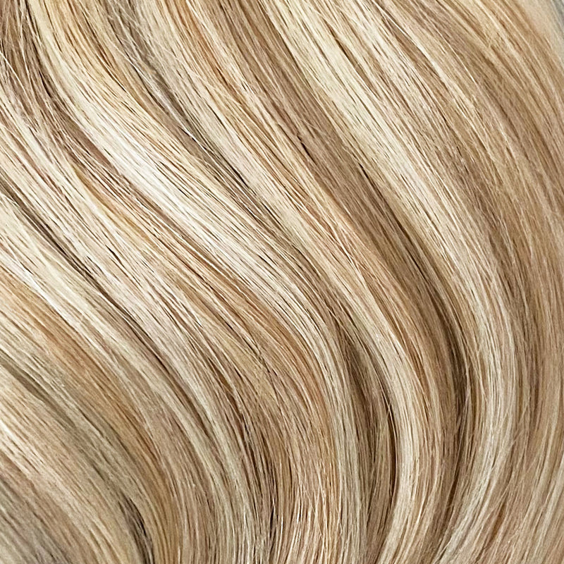 human hair extensions Honey Blonde Platinum Blonde Mix