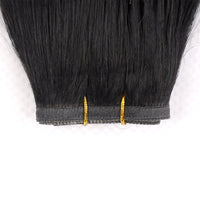 Flat Weft Hair Extensions Australia #1 Jet Black 22"
