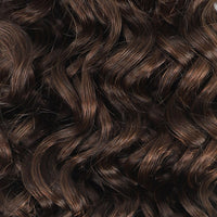 Weft Curly Hair Extensions 21" #2 Dark Brown