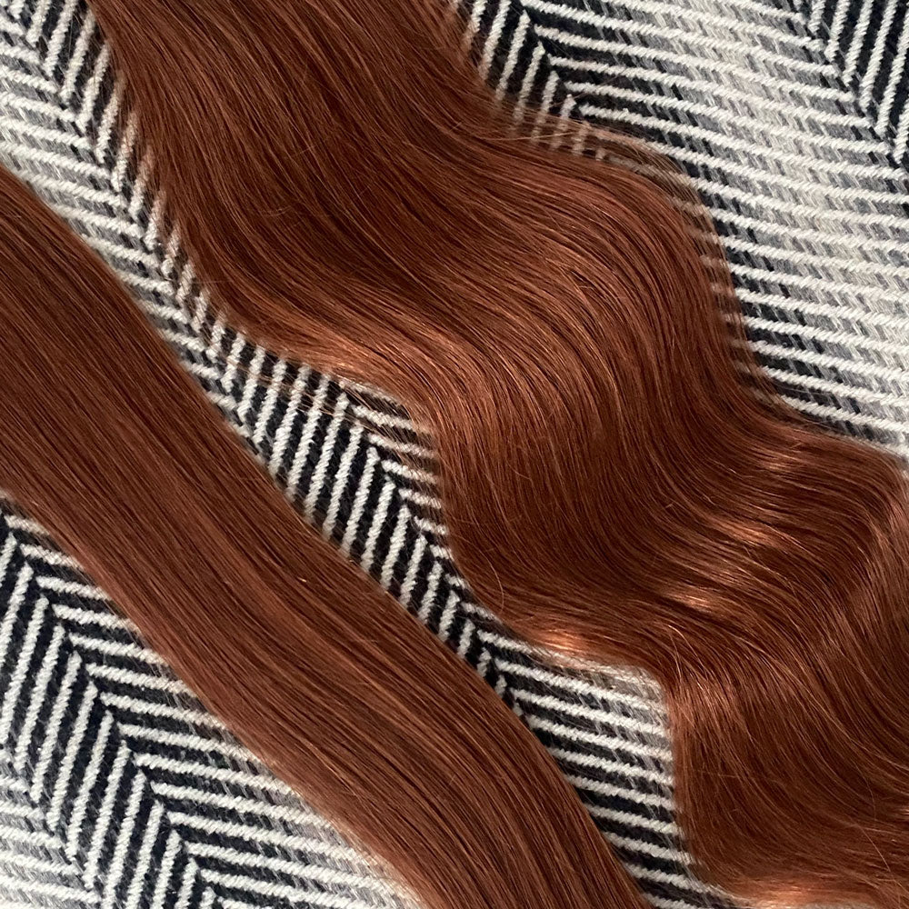 Tape Hair Extensions 25"  #30 Medium Copper
