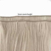 Weft Hair Extensions 25"  #60a Silver White Blonde