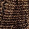 Curly Ponytail Human Hair Extensions #4/27 Chestnut Sandy Blonde Mix