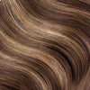 Clip In Hair Extensions #4/27 Chestnut Brown and Bronzed Blonde Mix 17"