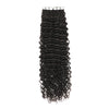 Curly Tape Human Hair Extensions  #1b Natural Black