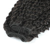 Weft Curly Hair Extensions 3C 25" - #1b Natural Black