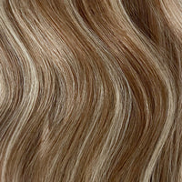 Halo Hair Extensions #6/60  Medium Brown Platinum Blonde Mix
