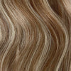 Tape Hair Extensions  21"  #6/60 Medium Brown Platinum Blonde Mix