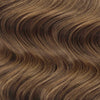 Clip In Hair Extensions Wavy Human Hair Extensions #6 Medium Brown 22”