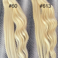 Tape Hair Extensions 23" #60 Platinum Blonde