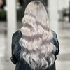 Nano Ring Hair Extensions #60a Silver White Blonde