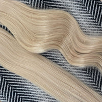 Invisible Tape Hair Extensions #60b Light Vanilla Blonde Skin Weft