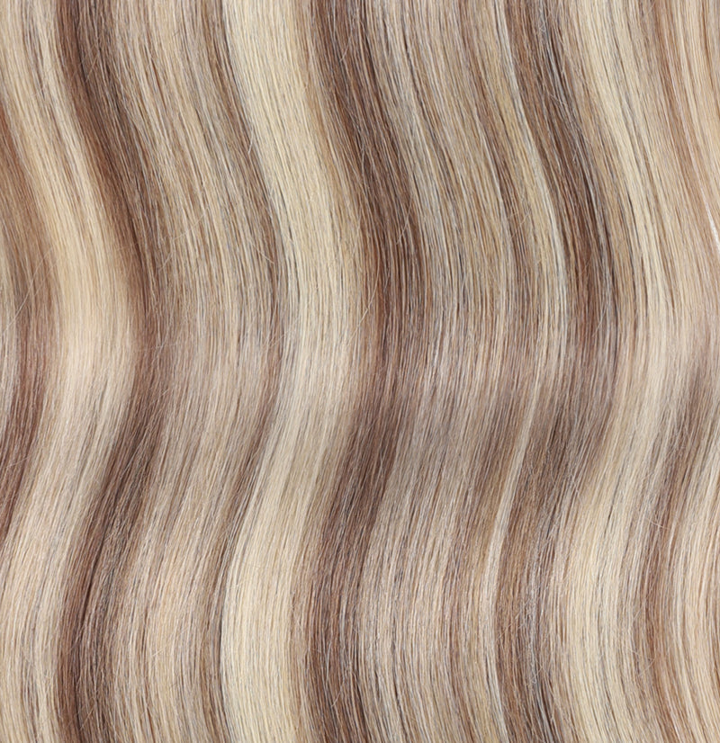 Halo Hair Extensions #8a/60  Ash Brown Platinum Blonde Mix