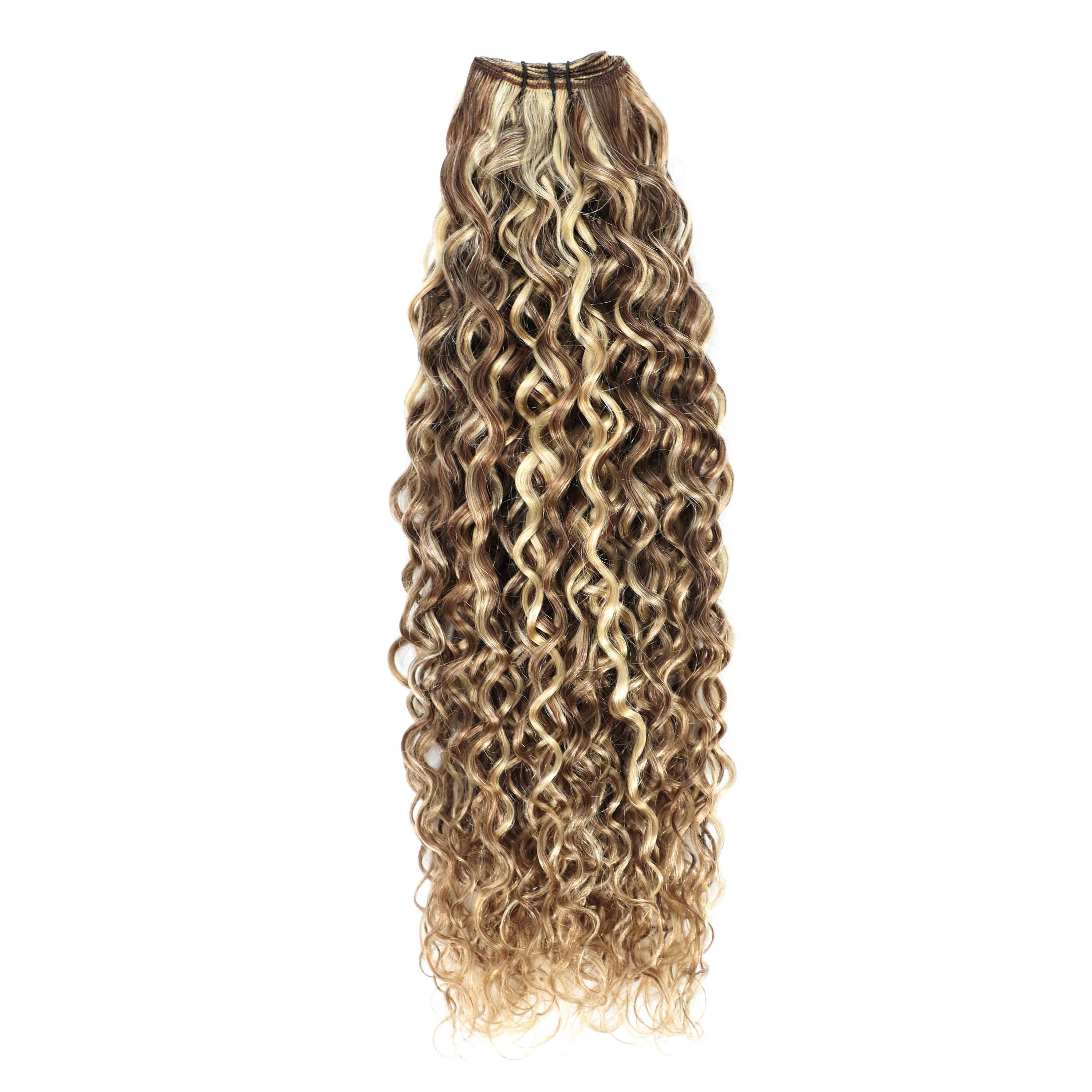 Curly hair hotsell extensions light brown