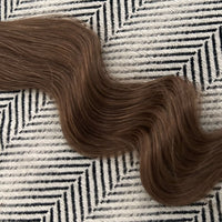 Flat Weft Hair Extensions #8 Cinnamon Brown 22"