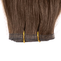 Flat Weft Hair Extensions - #8a Ash Brown