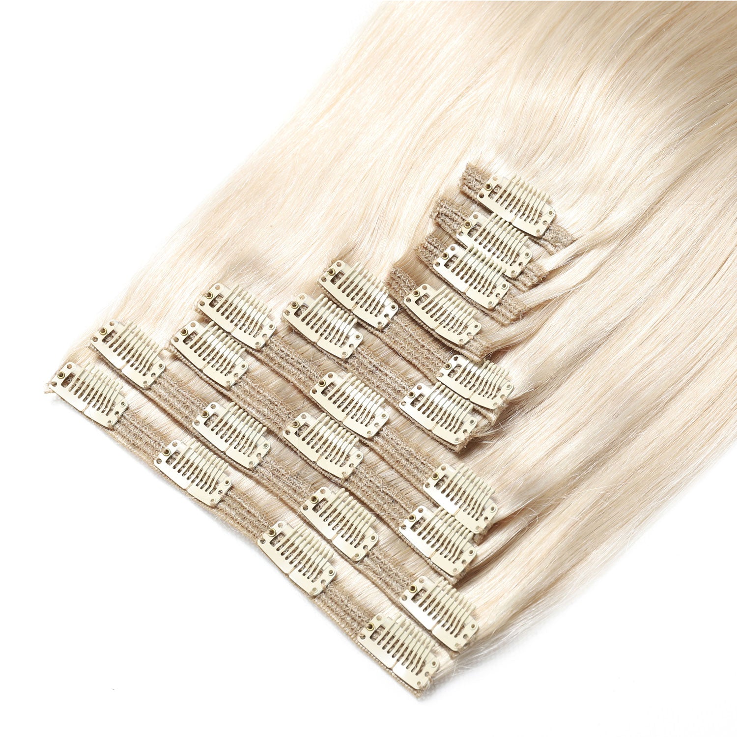Clip In Hair Extensions 21" #1001 Pearl Blonde