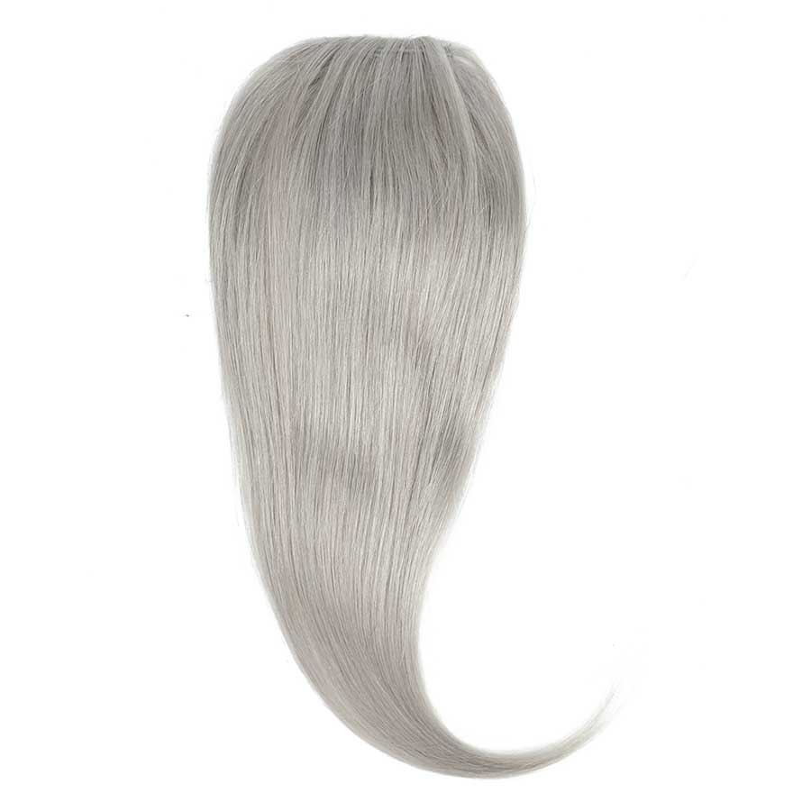 Clip In Volumiser Bangs Layers - Invisible Seamless Topper 1 Pc 12" #S1 Grey