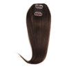 Clip In Volumiser Bangs Layers - Invisible Seamless Topper 1 Pc 12" #2 Dark Brown