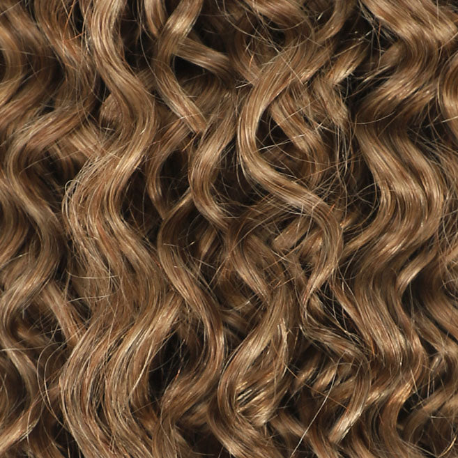 Curly Ponytail Human Hair Extensions #8 Cinnamon Brown