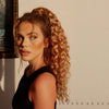 Curly Ponytail Human Hair Extensions #51 Champagne Ash Blonde