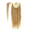 Curly Ponytail Human Hair Extensions #18 Honey Blonde