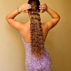 Curly Ponytail Human Hair Extensions #18a Ash Blonde