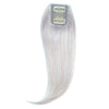 Clip In Volumiser Bangs Layers - Invisible Seamless Topper 1 Pc 12" #60a Silver White Blonde