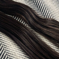 Invisible Tape Hair Extensions #1b Natural Black Skin Weft