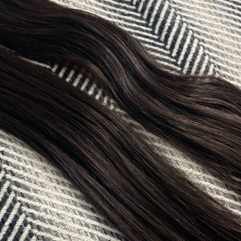 Keratin Bond Hair Extensions Mini Flat Tip #1b Natural Black