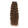 Weft Curly Hair Extensions 21" #4 Chestnut Brown