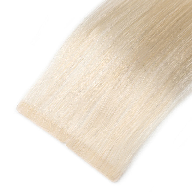 Invisible Tape Hair Extensions  #1001 Pearl Blonde Invisi Tape Skin Weft