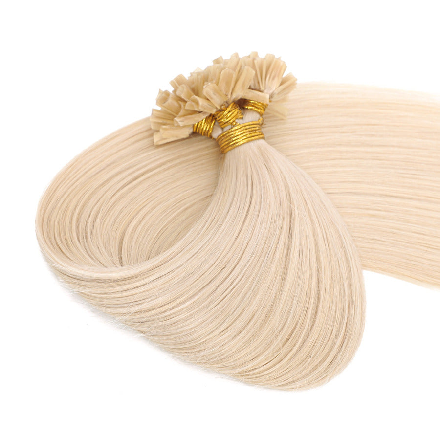 Keratin Bond Hair Extensions #60b Light Vanilla Blonde
