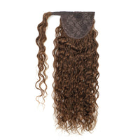 Curly Ponytail Human Hair Extensions #6 Medium Brown
