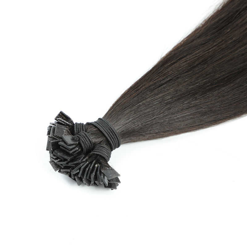 Keratin Bond Hair Extensions Mini Flat Tip #1c Midnight Brown