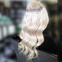 Flat Weft Hair Extensions - #1001 Pearl Blonde 22"