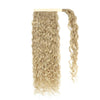 Curly Ponytail Human Hair Extensions #51 Champagne Ash Blonde