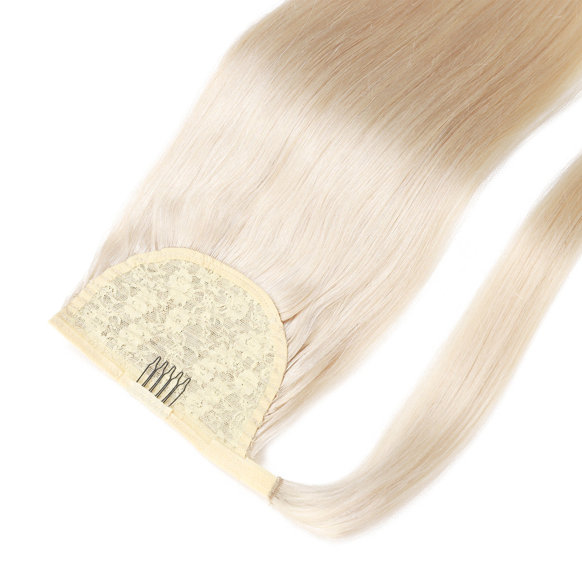 Ponytail Hair Extensions #60b Light Vanilla Blonde
