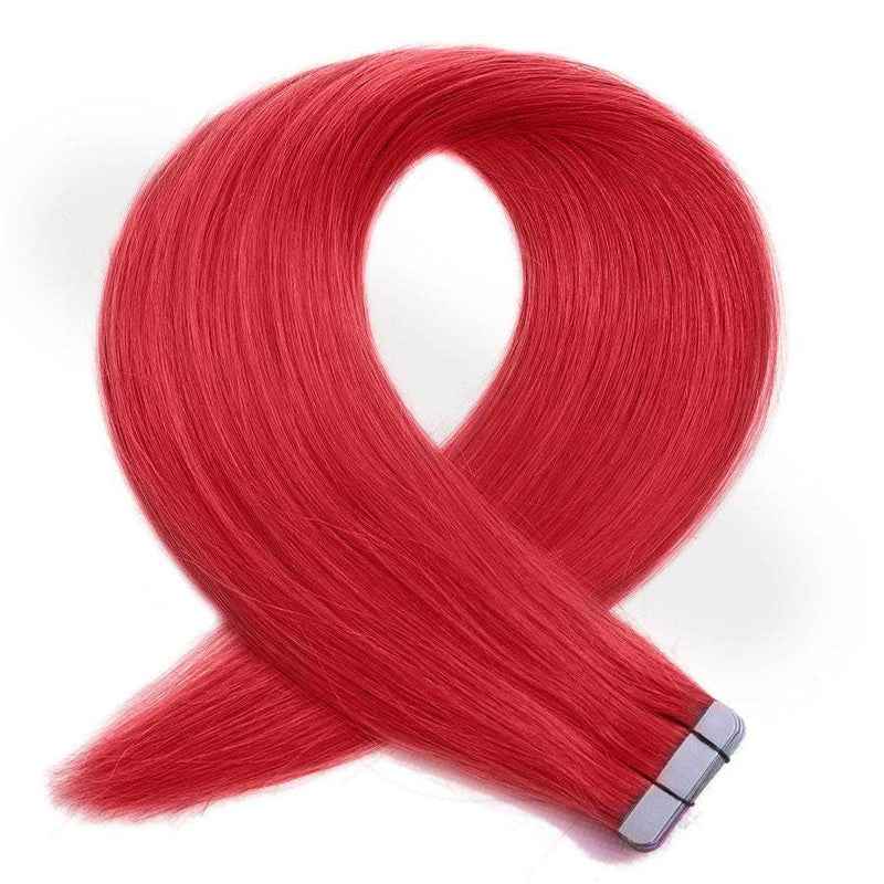Tape Hair Extensions 21" Red