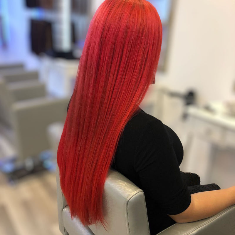 Tape Hair Extensions 21" Red
