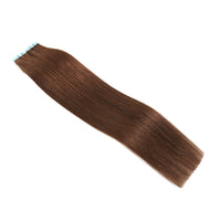 Invisible Tape Hair Extensions #4 Chestnut Brown Skin Weft