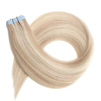 Tape Hair Extensions  21"  #51/60 Champagne Blonde Platinum Mix
