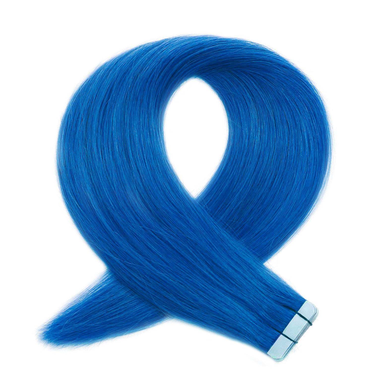 Tape Hair Extensions  21"   Blue