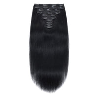 Clip In Hair Extensions 24" #1 Jet Black