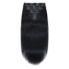 Clip In Hair Extensions #1 Jet Black 17"