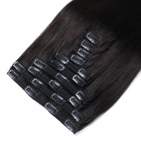 Clip In Hair Extensions 26" #1b Natural Black