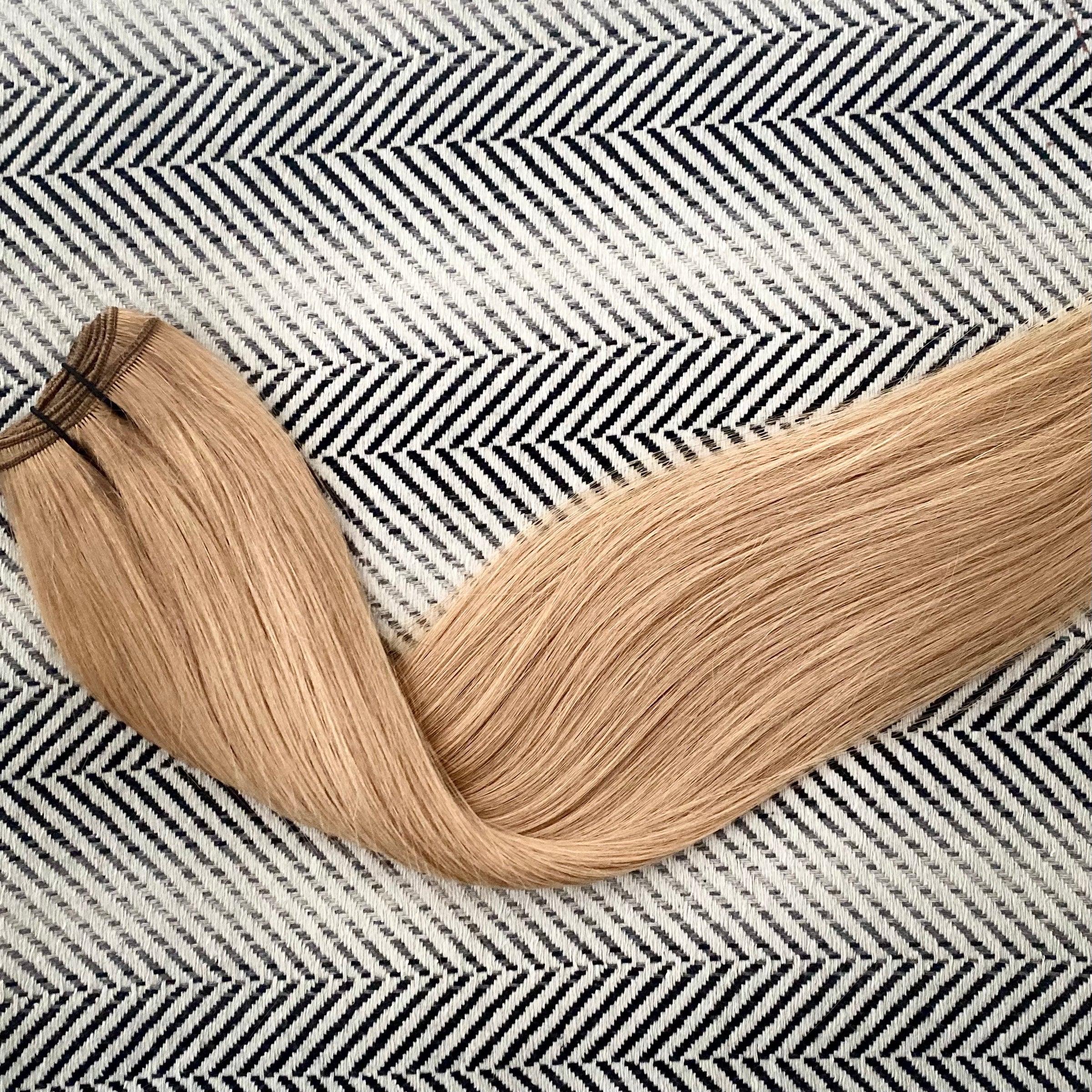 Weft Hair Extensions 25" #18 Honey Blonde