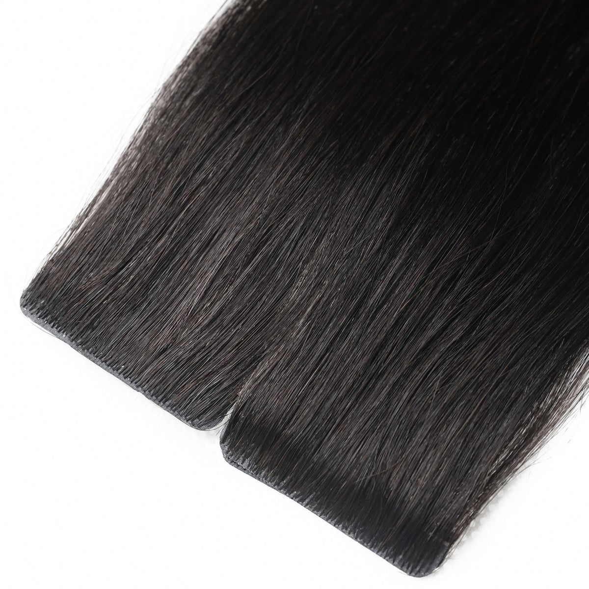 Invisible Tape Hair Extensions #1b Natural Black Skin Weft