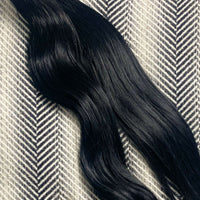 Keratin Bond Hair Extensions Mini Flat Tip #1 Jet Black