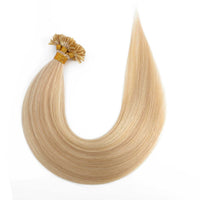 Keratin Bond Hair Extensions #27/60 Bronzed Blonde Platinum Blonde Mix